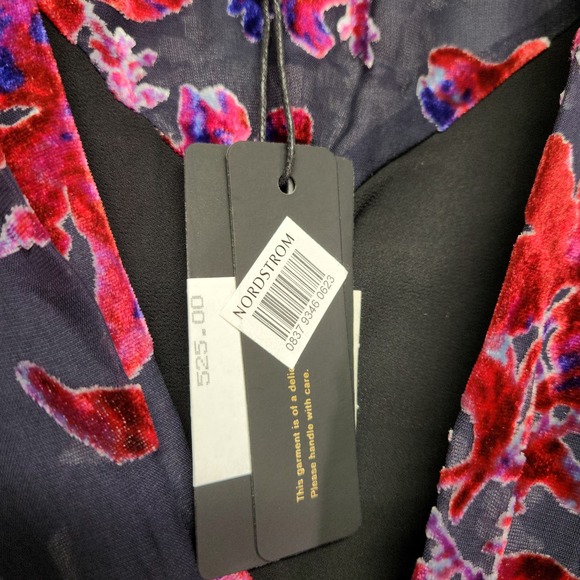 Rag and Bone Eloise Velvet Floral Mini NWT Size 6 - Picture 7 of 9